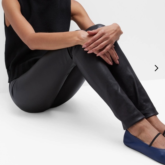 Row Moto Leather Leggings Pants - Picture 3 of 11